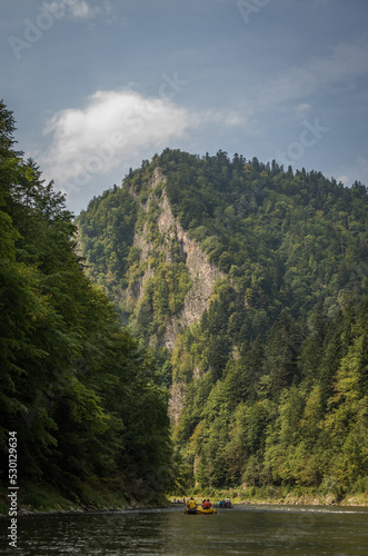 Dunajec river in the Pieniny mountains