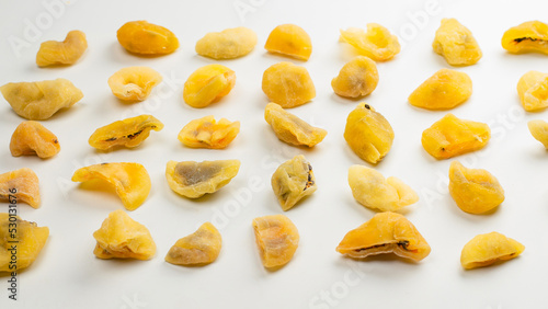 Dried passion fruit isolated on a white background. © Nikolay