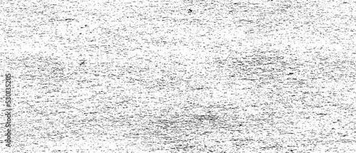 Monochrome texture composed of irregular graphic elements. Distressed uneven grunge background. Abstract vector illustration. Overlay for interesting effect and depth. Isolated on white background.