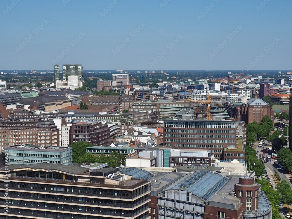 view of the city of Hamburg