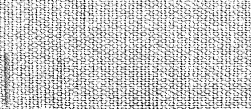 Vector fabric texture. Distressed  of weaving fabric. Grunge background. Abstract halftone vector illustration. Overlay to create interesting effect and depth. Black isolated on white. EPS10.
