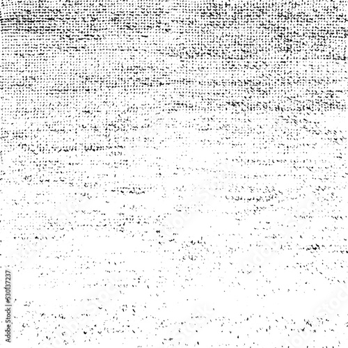 Vector fabric texture. Distressed  of weaving fabric. Grunge background. Abstract halftone vector illustration. Overlay to create interesting effect and depth. Black isolated on white. EPS10.