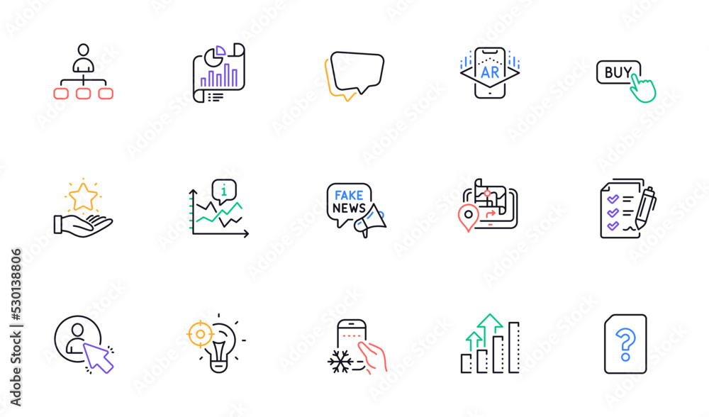 Gps, Fake news and Refrigerator app line icons for website, printing. Collection of Chart, Augmented reality, Speech bubble icons. Analysis graph, Management, Survey checklist web elements. Vector Gps, Fake news and Refrigerator app line icons for website, printing. Collection of Chart, Augmented reality, Speech bubble icons. Analysis graph, Management, Survey checklist web elements. Vector