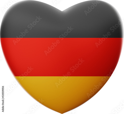 oktoberfest germany festival hearth flag icon 3d rendering transparent background png