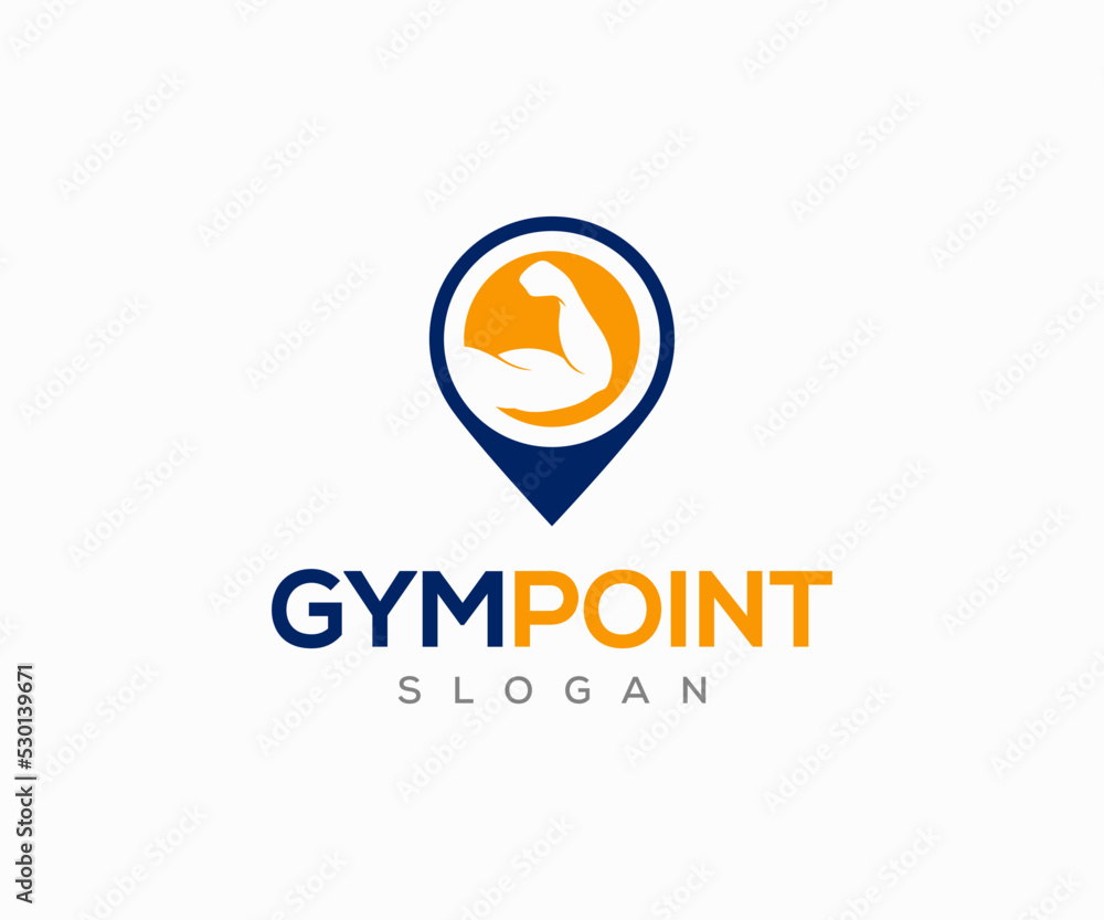 Gym Point Logo Design Template