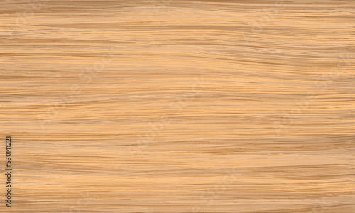 Uniform light wood texture with horizontal veins. Vector wooden background. White oak structure