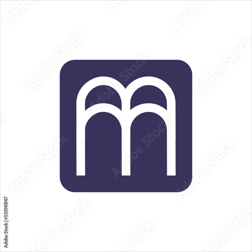 letter mb logo vector emblem template