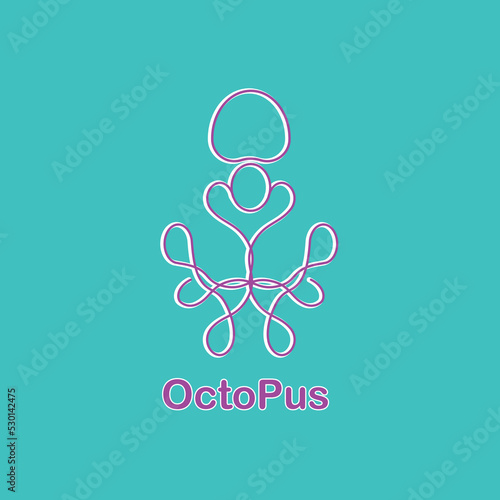 octopus logo design emblem icon illustration inspiration