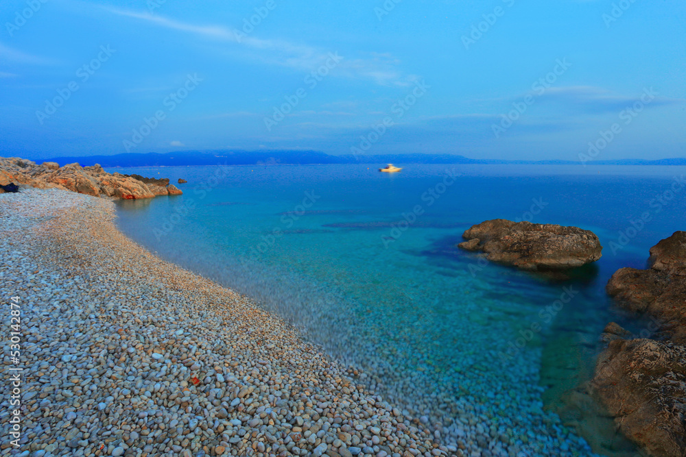 popular croatian resort - Rabac near Pula city,  Istria, Europe, Adriatic sea, Croatia...exclusive - this image is sold only on adobe stock
