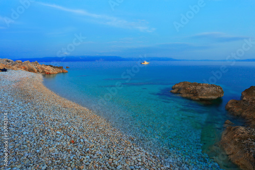 popular croatian resort - Rabac near Pula city, Istria, Europe, Adriatic sea, Croatia...exclusive - this image is sold only on adobe stock