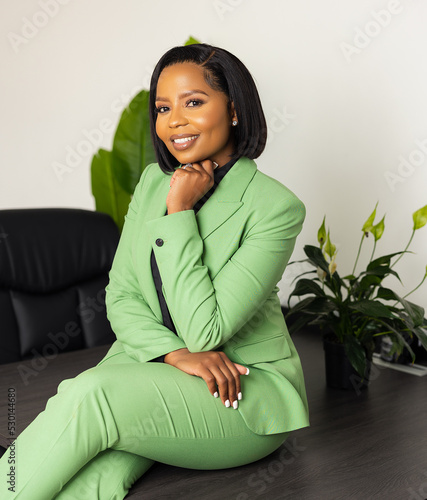 Portraits of female executive in corporate office 