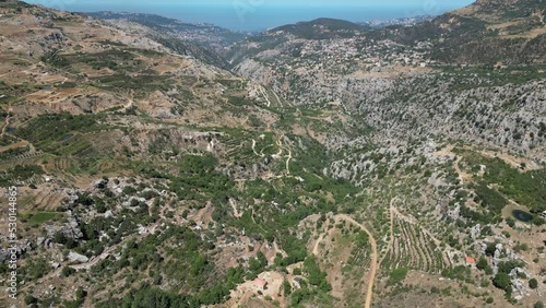 Lebanon mountain panorama in the region of Sannine photo