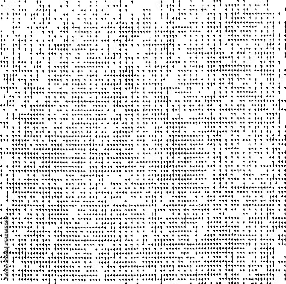 Rough, irregular texture composed of monochrome geometric elements. Overlay distressed grunge background. Abstract vector illustration. Isolated on white background. EPS10 Rough, irregular texture composed of monochrome geometric elements. Overlay distressed grunge background. Abstract vector illustration. Isolated on white background. EPS10