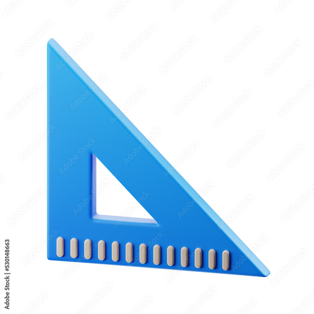 premium school education ruler icon 3d rendering on isolated background premium school education ruler icon 3d rendering on isolated background