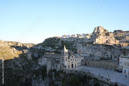 The churches Santa Maria di Idris and San Pietro Caveoso in Matera, Italy