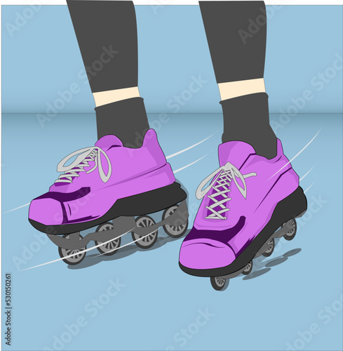 Roller Skates Modern Casual Design