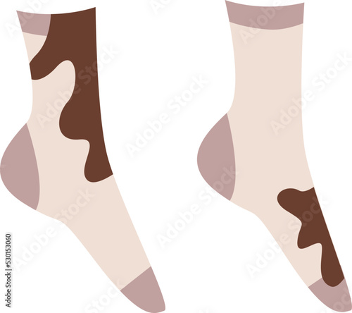 Dirty socks Clothes. Vector illustration