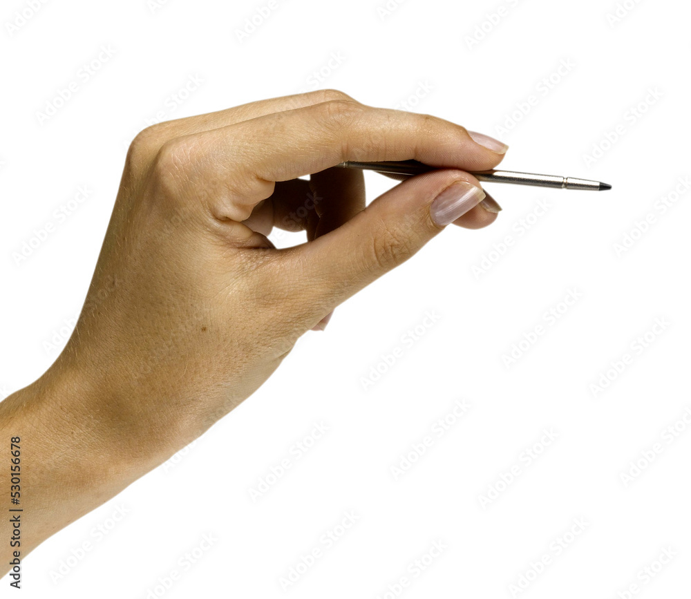 girl hand with optical nib girl hand with optical nib