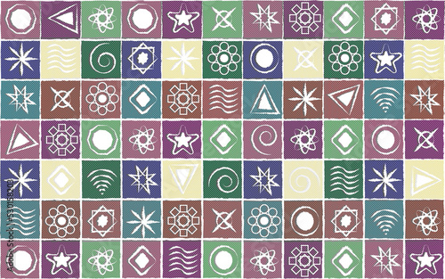 seamless pattern with shapes