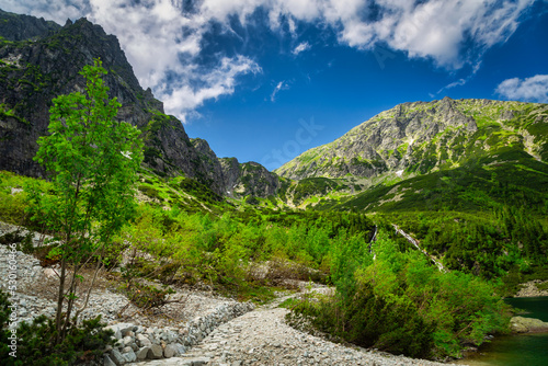 Amazing landscape of the Tatra Mountainsin the summer, Poland