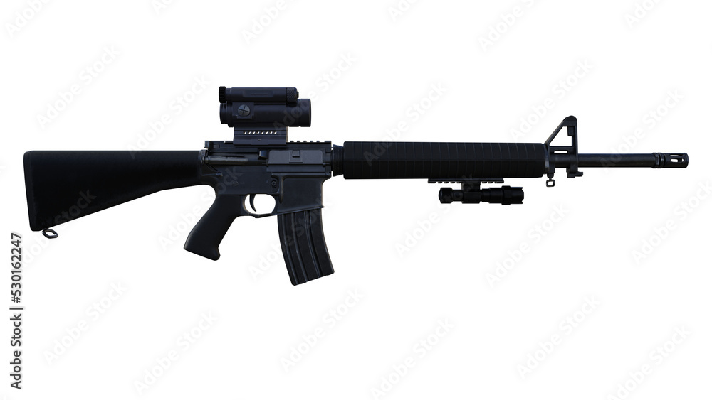 ライフル銃 アサルトライフル ライフル 銃 武器 CG イラストドットサイト 照準器 ライト フラッシュライト 3D CG Rendering Images 透過PNG ライフル銃 アサルトライフル ライフル 銃 武器 CG イラストドットサイト 照準器 ライト フラッシュライト 3D CG Rendering Images 透過PNG