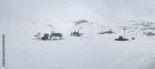ski resort in the Pyrenees in winter © marcos