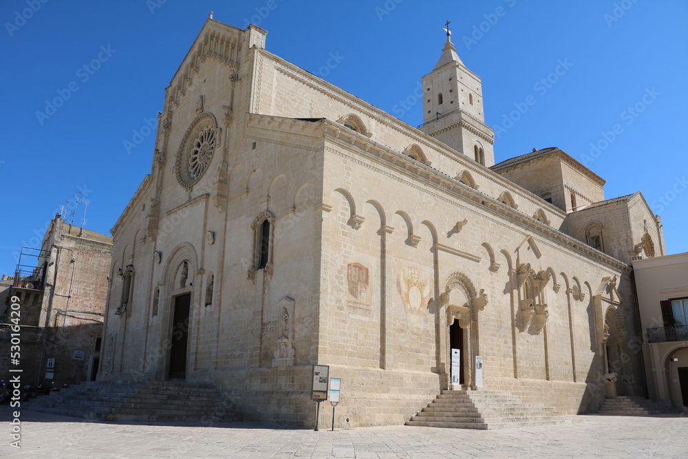 Cathedral at  Piazza Duomo in Matera, Italy
