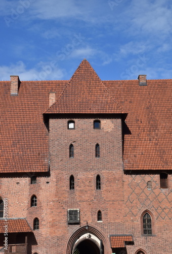 Alte Backsteingemäuer der Malbork photo