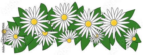 Flower wreath. Spring flower wreath. Colorful wedding  illustration.