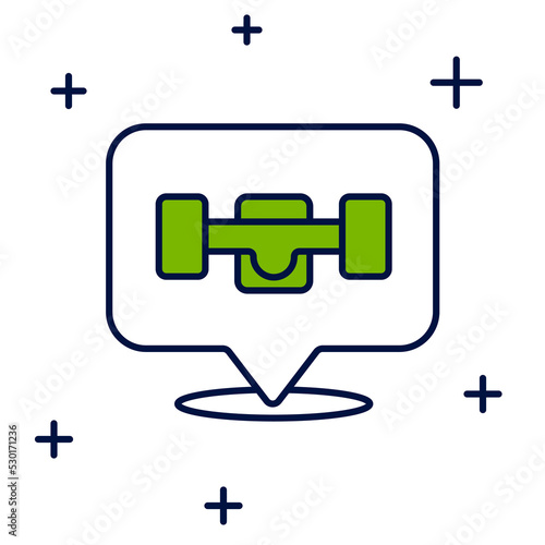 Filled outline Skateboard wheel icon isolated on white background. Skateboard suspension. Skate wheel. Vector