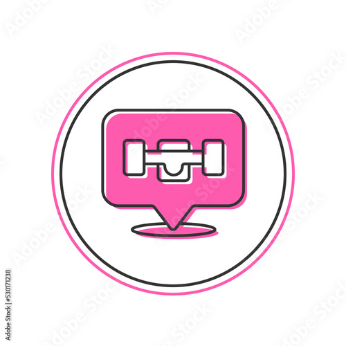 Filled outline Skateboard wheel icon isolated on white background. Skateboard suspension. Skate wheel. Vector