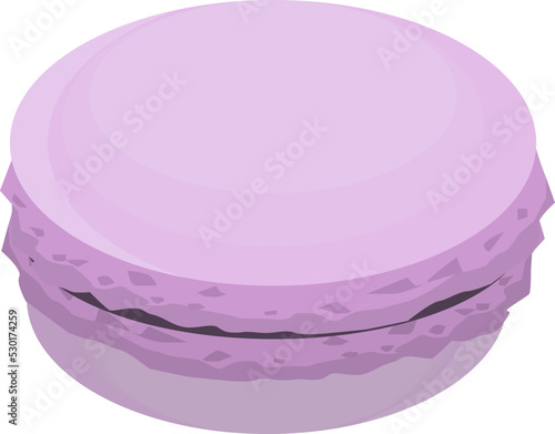 かわいい紫のマカロン