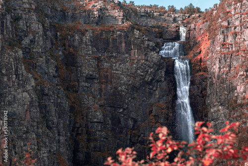 Sweden's highest waterfall 