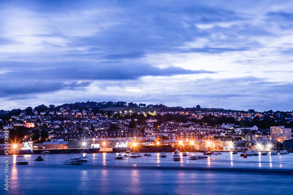 Teignmouth From Shaldon Beach In Long Exposure
