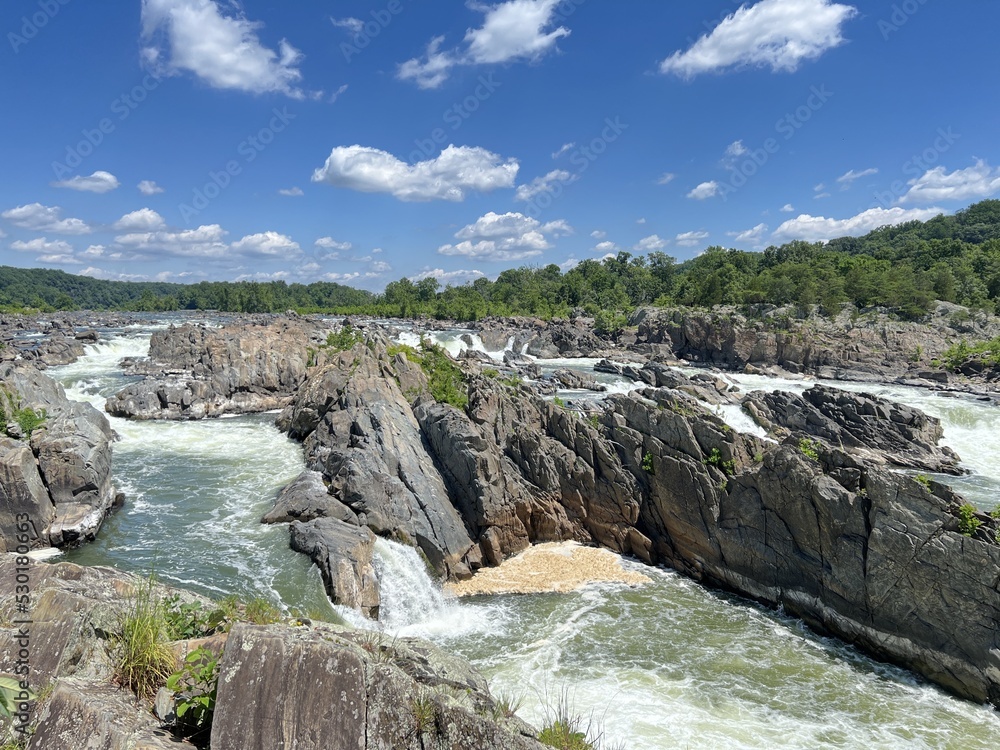 Great Falls National Park Waterfall on the Potomac River near DC