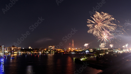 4th of July Fireworks over the Indian River Lagoon © JR