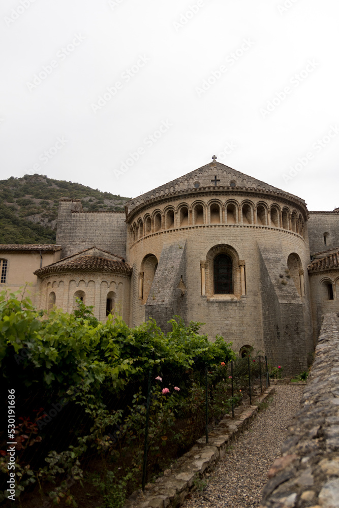 Obraz premium Saint-Guilhem-le-Désert medieval town in southern France