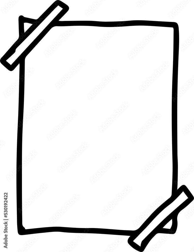 business themed in doodle illustration. cute and simple memo and notebook in cartoon hand drawn design element	