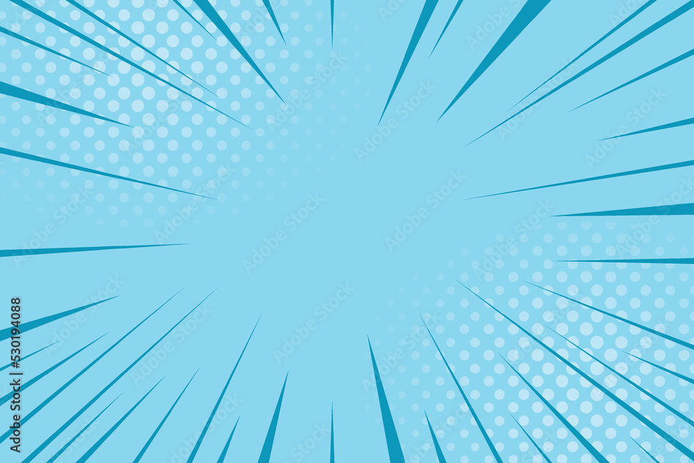 Obraz premium Abstract explosive effect lines. Vector illustration. Motion radial lines in comic style