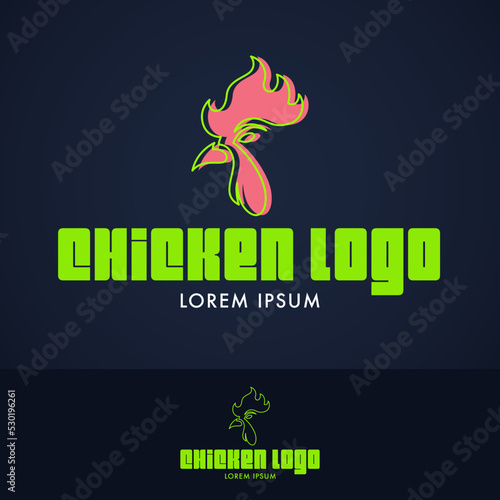 Neon Chicken Logo