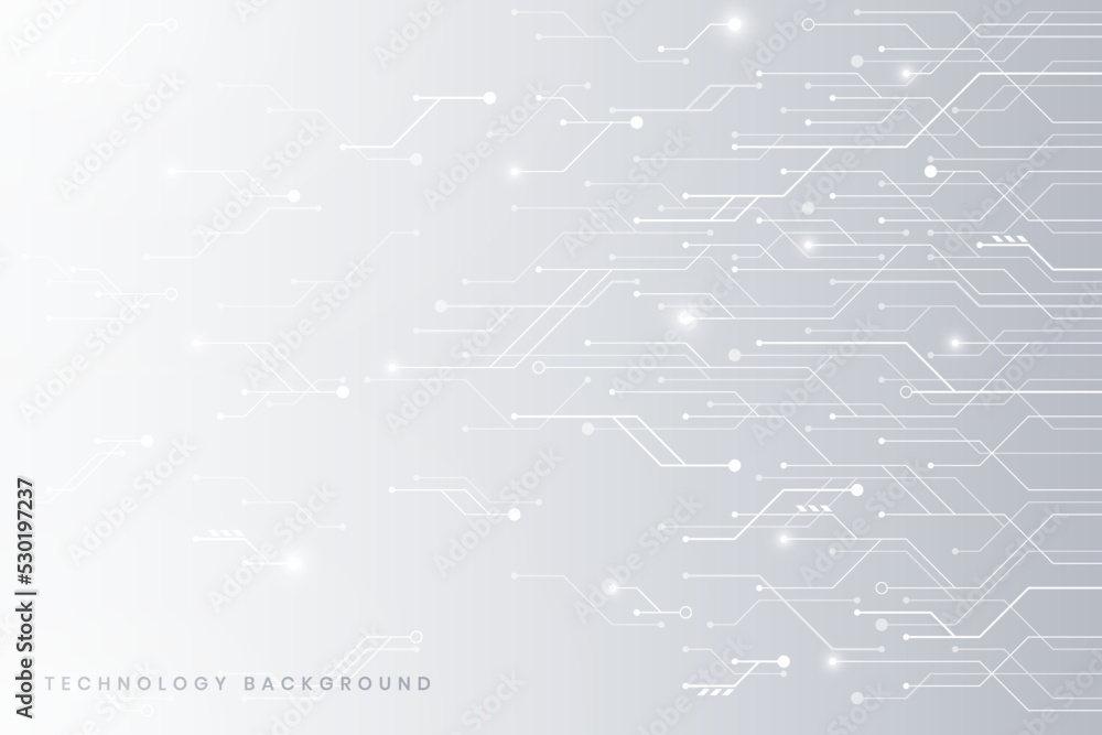 Grey white Abstract technology background, hi-tech digital connect, high technology concept, technology background Grey white Abstract technology background, hi-tech digital connect, high technology concept, technology background