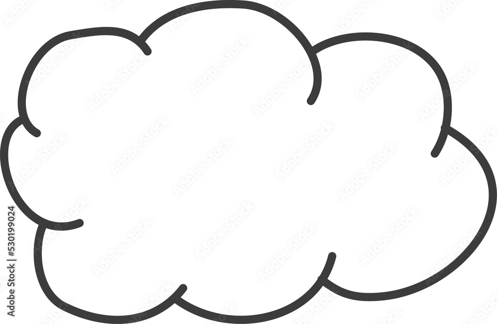 Abstract memo dialog message doodle, empty cloud Abstract memo dialog message doodle, empty cloud