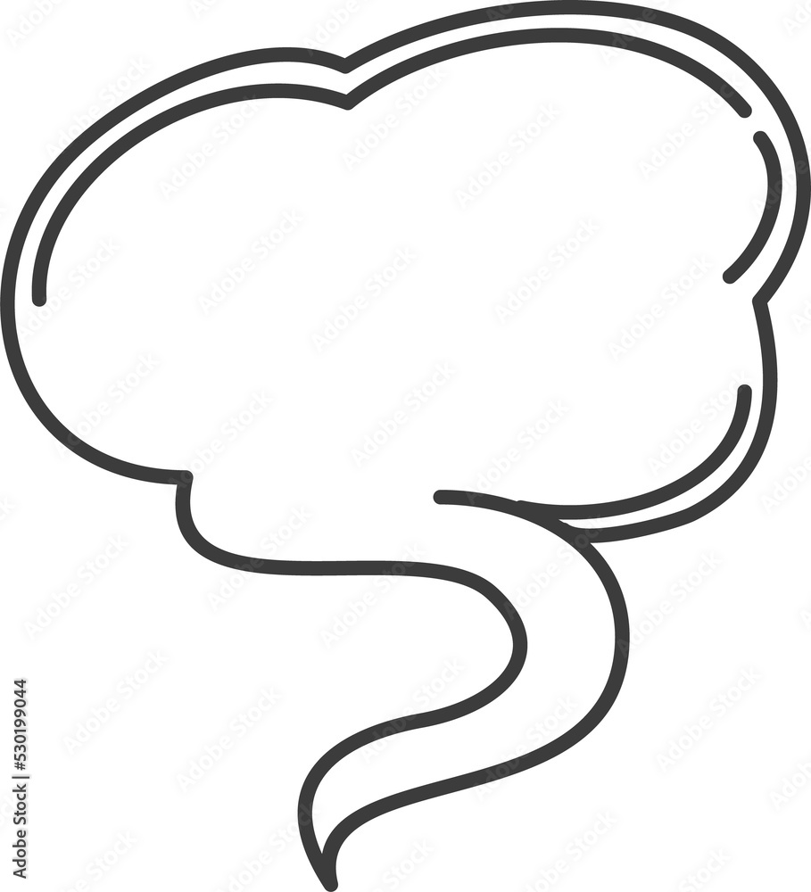 Message dialog doodle, speech bubble abstract memo Message dialog doodle, speech bubble abstract memo
