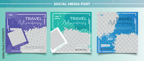 Travel instagram story SOCIAL MEDIA POST collection	