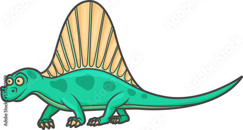 Cartoon Spinosaurus cartoon therapod dinosaur