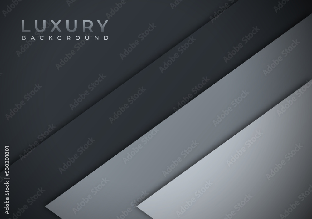 Fototapeta premium Modern Overlap Dimension grey Line Bar Background with Copy Space for Text or Message