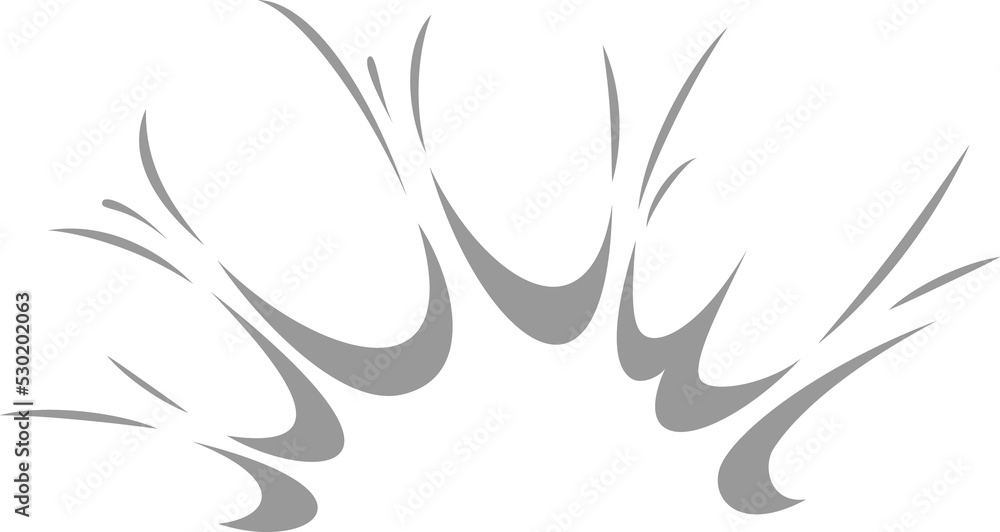 Cloud of smoke, cartoon bomb explosion, burst sign Cloud of smoke, cartoon bomb explosion, burst sign