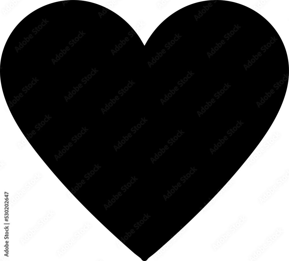  Vector isolated heart icon. On a white background,.eps