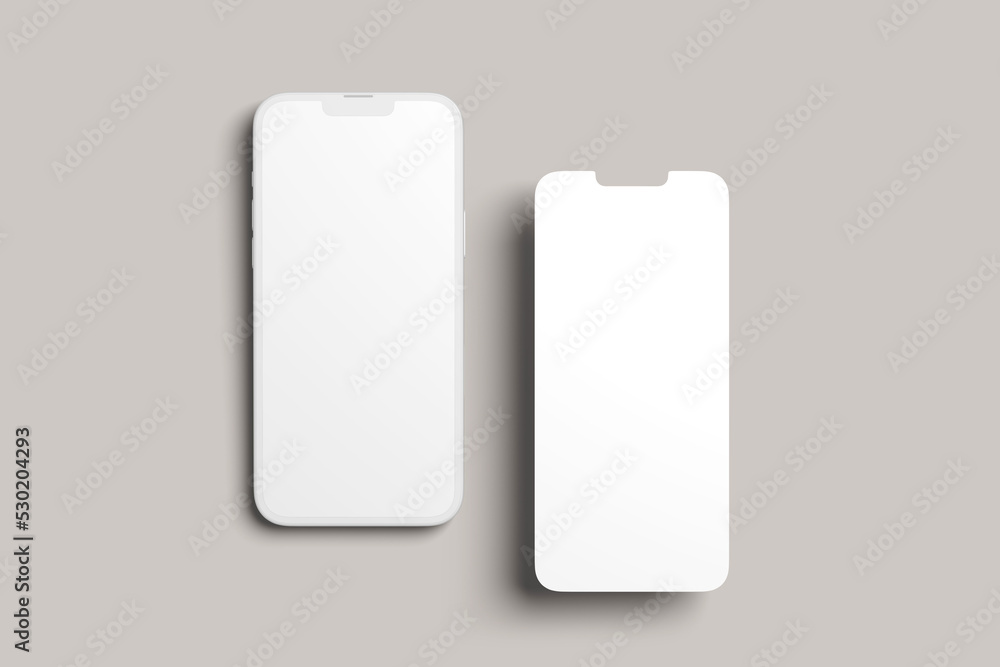 App interface on smarphone mockup blank App interface on smarphone mockup blank