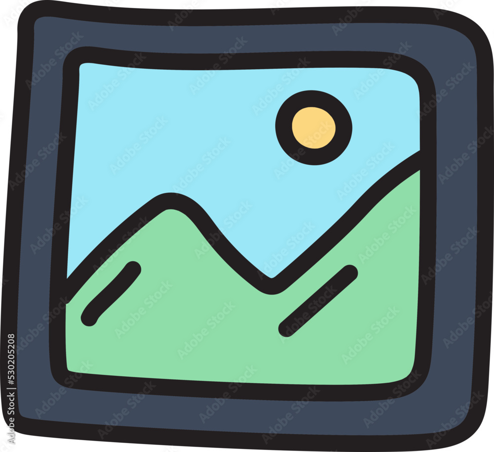 Photograph Doodle Icon Photograph Doodle Icon